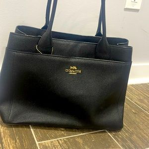 Coach black tote. Perfect shape.